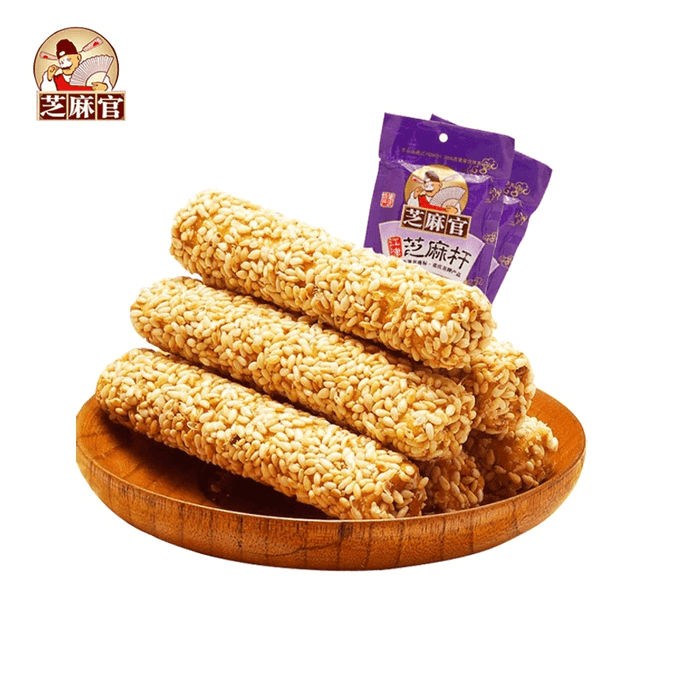 芝麻官 芝麻糖桿重慶特產美食手工糖小點心85gx2袋