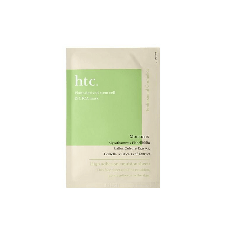 日本直邮】 日本日本其他HTC 高浓度植物干细胞面膜绿色款1枚复活草补水