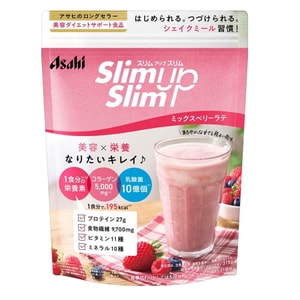 【日本直邮】 日本 ASAHI 朝日 slim up slim 乳酸菌代餐粉  多种莓子口味 粉末型奶昔 315g