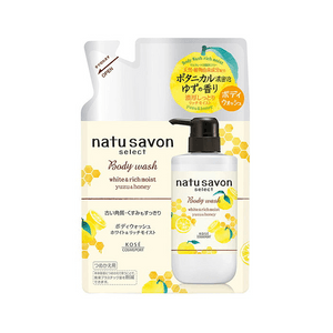 [일본 직배송] 코세 화이트닝 바디워시 모이스처라이징 리필팩, 360ml, 유자꿀향, 천연 식물 성분 함유