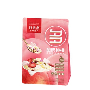 Yogurt Peach Peach Fruit Oatmeal Chia Seed Nut Grain Cereal Yogurt Peach Peach 216g/bag