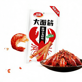 Big Gluten Spicy Strips Spicy Pieces 50g*2 Packs New Crayfish Flavor Classic Spicy Childhood Snack