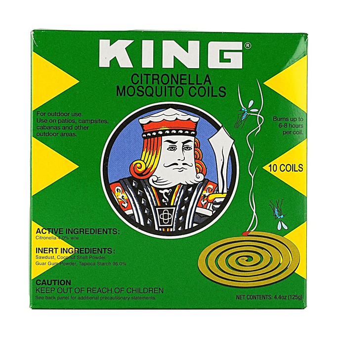 Citronella Mosquito Coils 10 Count 4.4 oz 6-8 Hours Outdoor Insect Repellent for Patio Camping