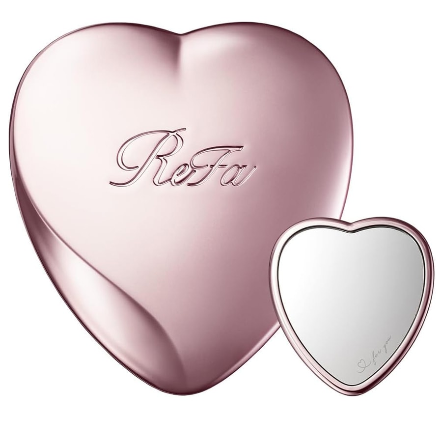 [Expédition directe du Japon] Japon REFA Miroir de maquillage en forme de cœur, petit miroir portable pour le maquillage, couleur or rose, 1 pièce