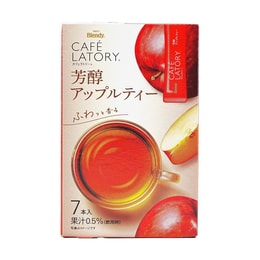 【季节限定 下午茶时间到】日本AGF BLENDY 浓郁芳醇水果茶 速溶红茶 苹果味 7条入
