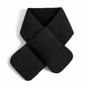 【中国直邮】 HSPM 围巾女秋冬季羽绒新款韩版情侣百搭披肩防寒护颈保暖白鸭绒围脖 黑色 90%白鸭绒65G 1个