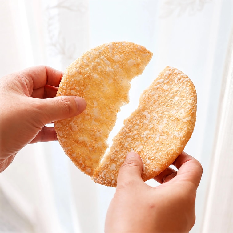 Temple of Heaven Limited Edition Jumbo Rice Cracker 2.47 oz 【15cm Diameter】【Free Sticker Inside】 3