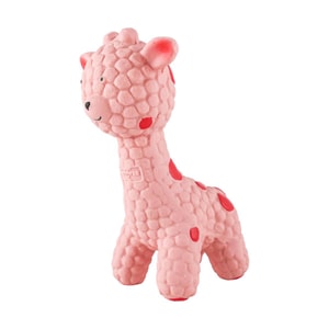 ラテックス製のきしむおもちゃ ピンク 鹿 中型犬に最適