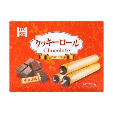 台湾TOKO 黑巧克力甜心爆爆卷 74g