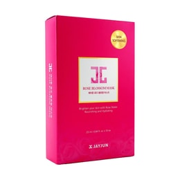 韓國JAYJUN 保加利亞玫瑰水光針面膜 潤顏透亮 淡斑美白 曬黑修復 25ml 10片入