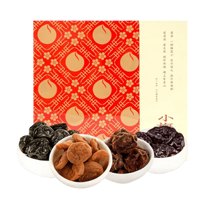 小梅屋 蜜饯年礼 蜂蜜梅饼西梅乌梅陈皮梅子礼盒 4味 500g