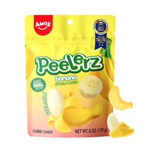 필러즈 필링 구미 캔디, 바나나맛, 6oz(170g)【진짜 과일 주스로 만들었습니다】