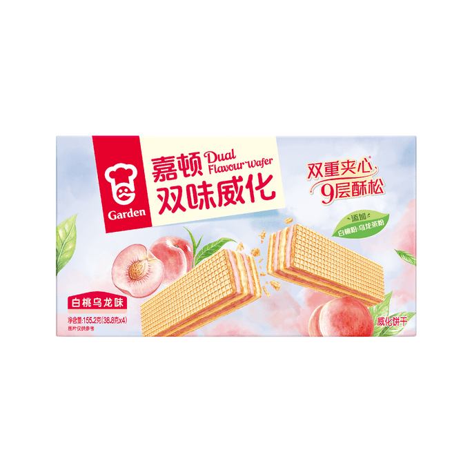 嘉顿 威化饼干白桃乌龙味155g