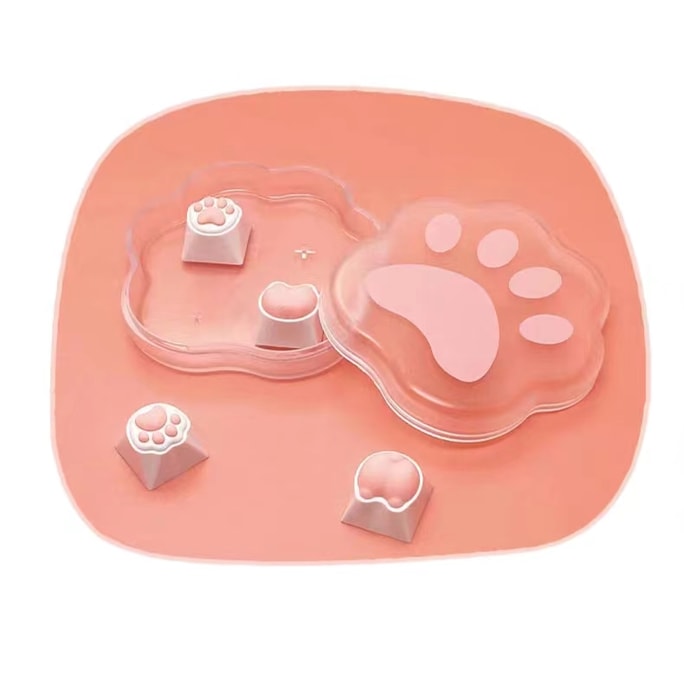 Cat Claw Keycap Set Silica Gel Paw Cartoon Cute Creative -1 Box