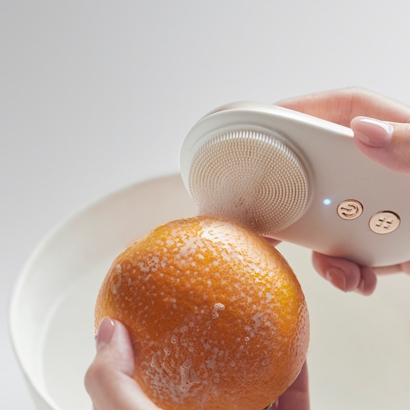 【中国直邮】 OLAYKS 洁面仪电动洗脸仪器按摩毛孔清洁充电式家用神器软毛刷 陶白色一个装