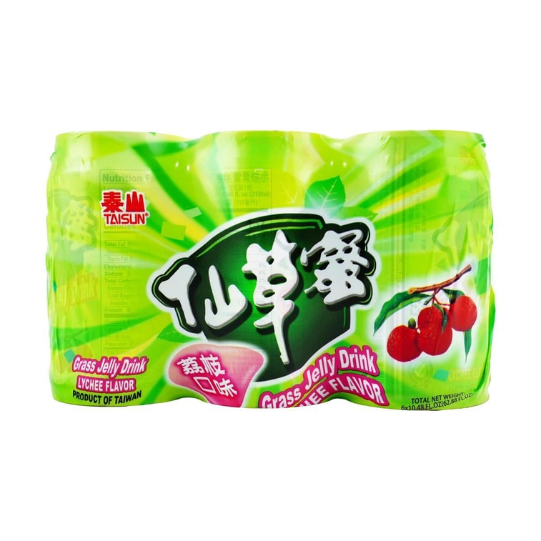 Grass Jelly Drink Lychee Flavor, 10.48 fl oz*6【Value Packs】 13