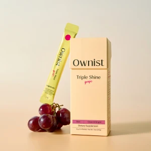 Triple Shine Grape Flavor 2-Weeks Routine Ingestible Beauty Nutrition Brightening Radiance Supplement