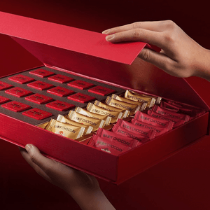 每日黑巧 开运全福 鲜萃黑巧礼盒 4味36枚入 154g【88%黑巧*8+66%黑巧*8+浓厚牛奶味*10+香浓燕麦奶味*10】【低卡0蔗糖】【春节年货送礼必备】【情人节】