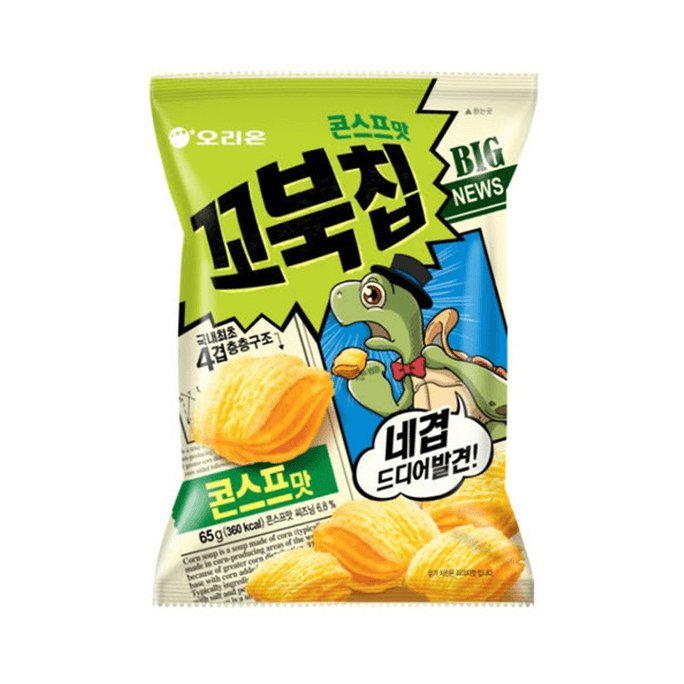 韓國ORION好麗友烏龜殼薯片玉米濃湯口味65g