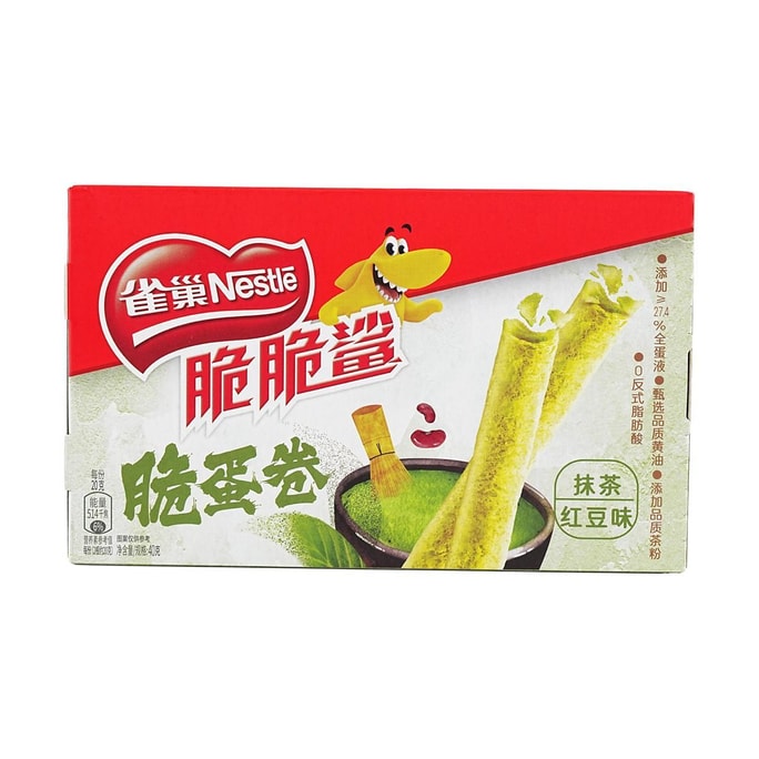 Crispy Shark Matcha Red Bean Crispy Omelet, 1.41 oz