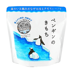 日本GPP Kimochi 冰涼浴鹽L 清涼舒緩入浴劑 舒緩保濕泡澡鹽 企鵝 300g