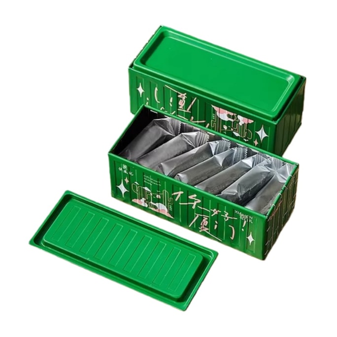 【中國直郵】 張鳳記 車廂鐵罐黑鳳梨酥 懷舊鐵盒文創貨櫃伴手禮傳統中式糕點零食廈門特產 175g