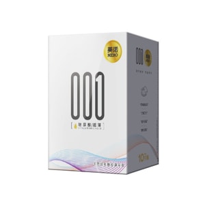 Ultra-thin naked 001 condoms 10 pieces/box Hyaluronic acid delay fun genuine long-lasting condoms