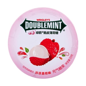 Mint Candy Crisp Coated with Fillings Lychee Flavor, 0.88 oz