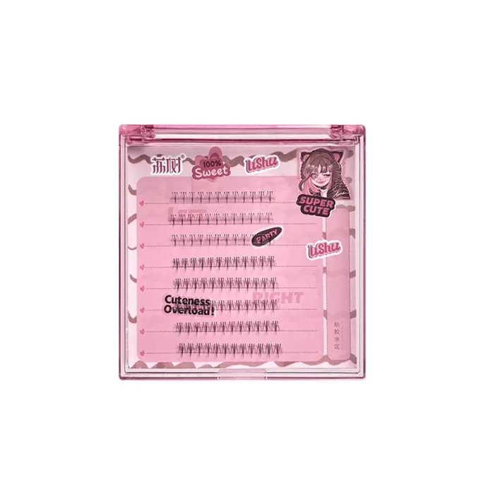 Natural Artificial False Eyelashes Lower Lash Section # Small Flame Lower Lash Box (48 Clusters)