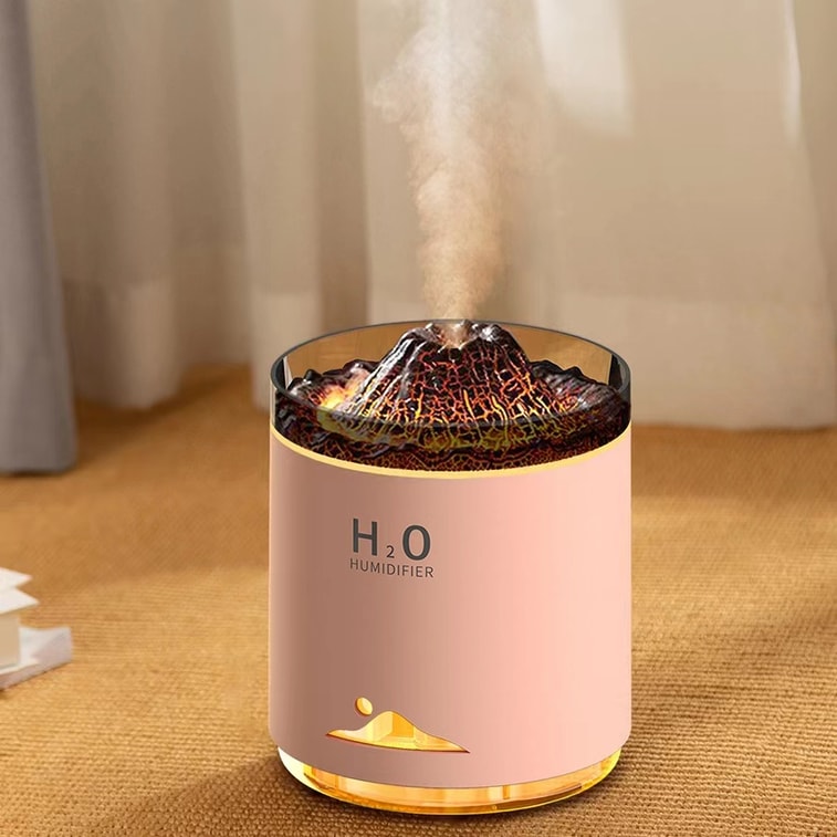 中國LLD樂樂多 火山加濕器七彩小夜燈二合一 白色 1件 5