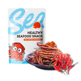 水一方 【爆款限量到貨】 新鮮烤魷魚鬚 魷魚頭碳烤即食 辣味 80g 【網紅同款】