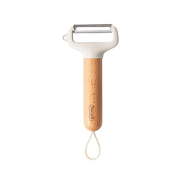 【中国直邮】 川岛屋 水果削皮刀厨房专用刮皮刀刨子削皮土豆刨刀贝壳灰17*7cm*1个