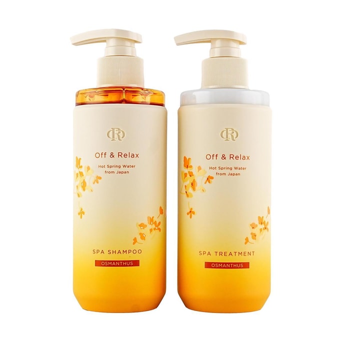 日本OFF&RELAX OR淨澈清爽洗護套裝 洗髮水 260ml + 護髮素 260ml 0矽油 控油蓬鬆 頭皮清爽 髮根立正 安撫毛躁不黏膩 泡沫綿密【桂花限定】