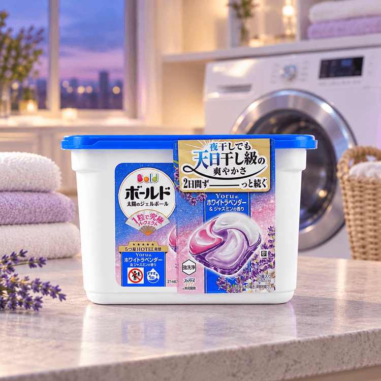 P&G BOLD 4D 洗濯洗剤ポッド #ホワイトラベンダー＆ジャスミン 13個