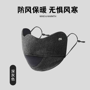 New Autumn And Winter Warm And Windproof Outdoor Mask With Thickened Fleece Dark Grey F