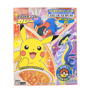 日本 丸美屋 宝可梦 猪肉玉米咖喱 145g 【甘口温和】【内附闪卡】