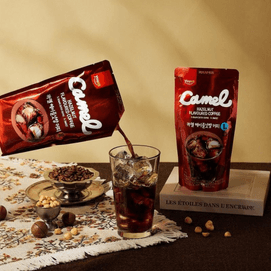 韩国YOU US友施 榛子味黑咖啡+甜美式+原味美式 340ml*3袋【3口味组合装】【韩国GS25便利店同款】【清爽夏日冰饮】【亚米独家】