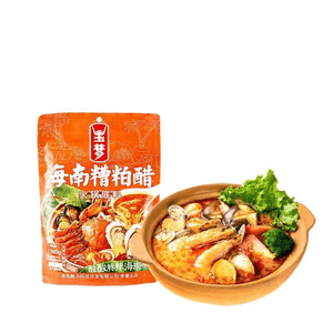 Hainan Sour Soup Residue Vinegar Hot Pot Base, Hot Pot Spicy And Sour Seafood Pot 380g*1 Bag