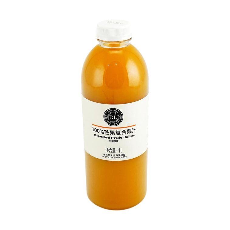 胖东来 100%芒果复合果汁+100%橙汁 1L*2瓶【2种口味组合装】【配料干净0糖0脂低卡】【网红爆款】 9