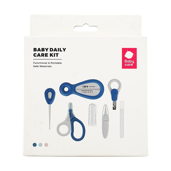 BABYCARA Nail Clipper Care Set of 7 Pieces Blue