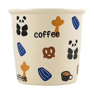 Cute Coffee Cup Ceramic Mark Cup High-value Hand-held Cup Coffee Panda 380ml