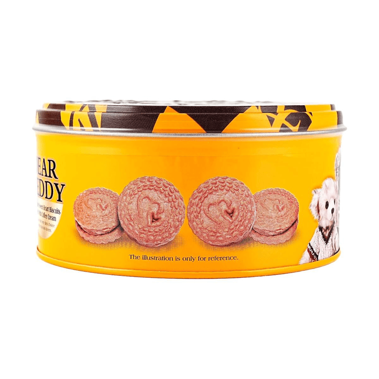 泰國VFOODS 親愛的泰迪熊 濃鬱咖啡味夾心巧克力餅乾 罐裝 150g【泰國超人氣零食伴手禮】 5
