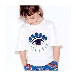 Kenzo Kids Fabiana Tee Shirt In Optic White 14Y