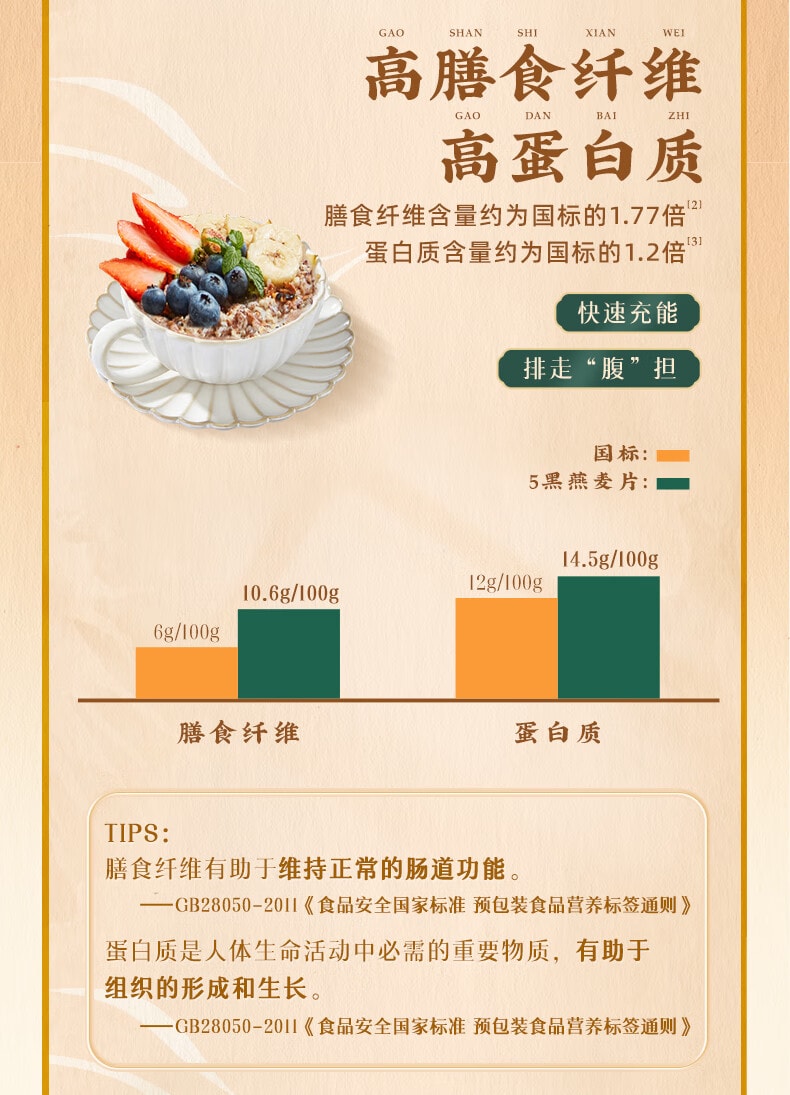 阴山优麦 五黑燕麦片 五黑混合谷物燕麦片420g 0添加蔗糖懒人免煮冲泡即食健身营养早餐 5黑麦片五黑粉【乌发黑发补肾养生食品】补肝益肾加强代谢食品