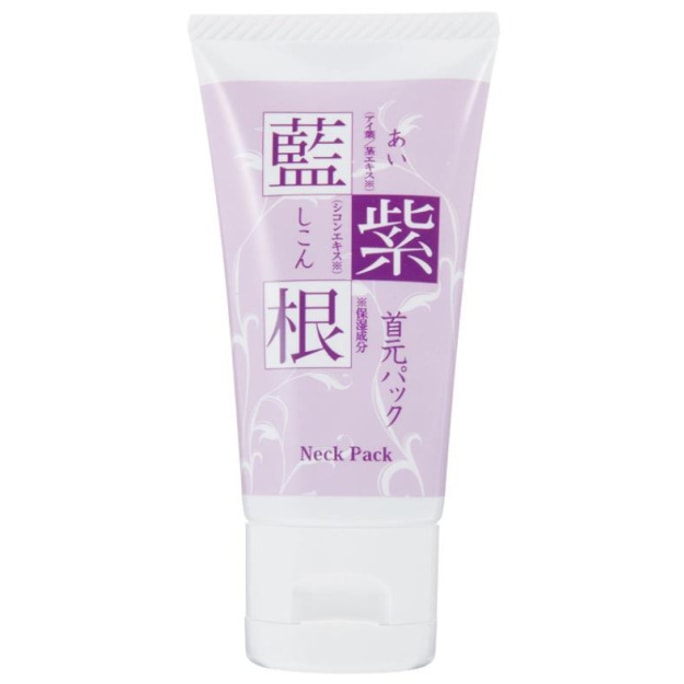 【日本直邮】蓝紫根颈膜 紧致去颈纹30g 抗皱保湿淡化黑色素
