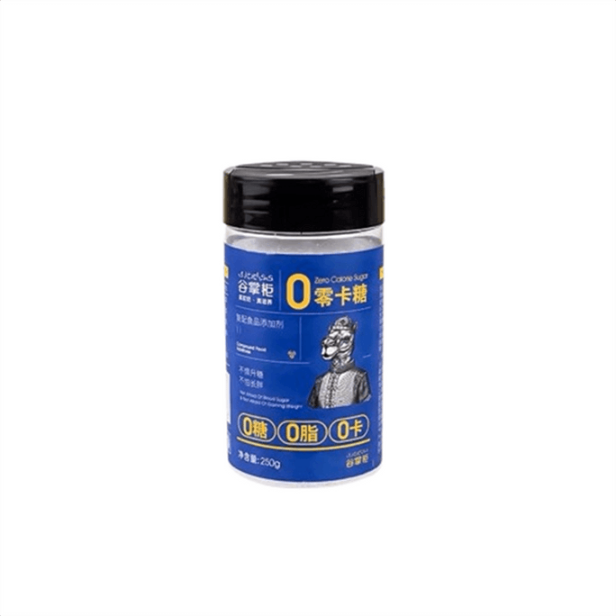 [중국 직배송] 구장구이 무칼로리 자일리톨 설탕 대체제, 250g/병, 혈당 조절이 필요한 분들을 위한 제품, 에리스리톨, 스테비아 함유