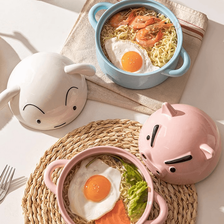 MDZF モダン主婦の小さな白いラーメン丼 800ml（クレヨンしんちゃん