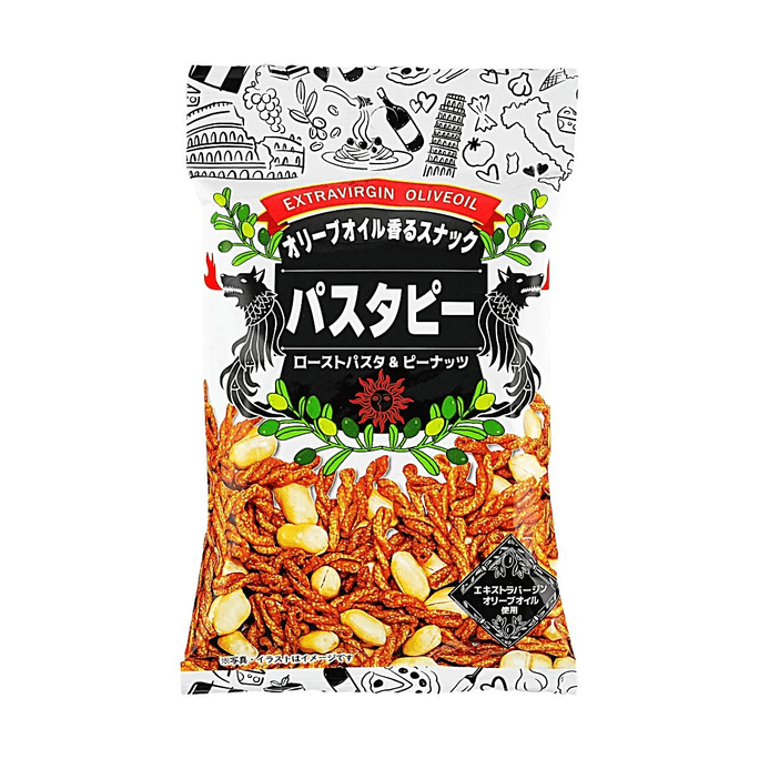 Pastapy-Pasta & Peanut Snack, Extra Virgin Olive Oil & Salty Flavor, 1.76 oz