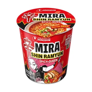 K-POP デーモンハンターズ 辛ラーメン スパイシークイーン カップ麺 グルメスパイシーフレーバー 3.35オンス【ミラ限定版】