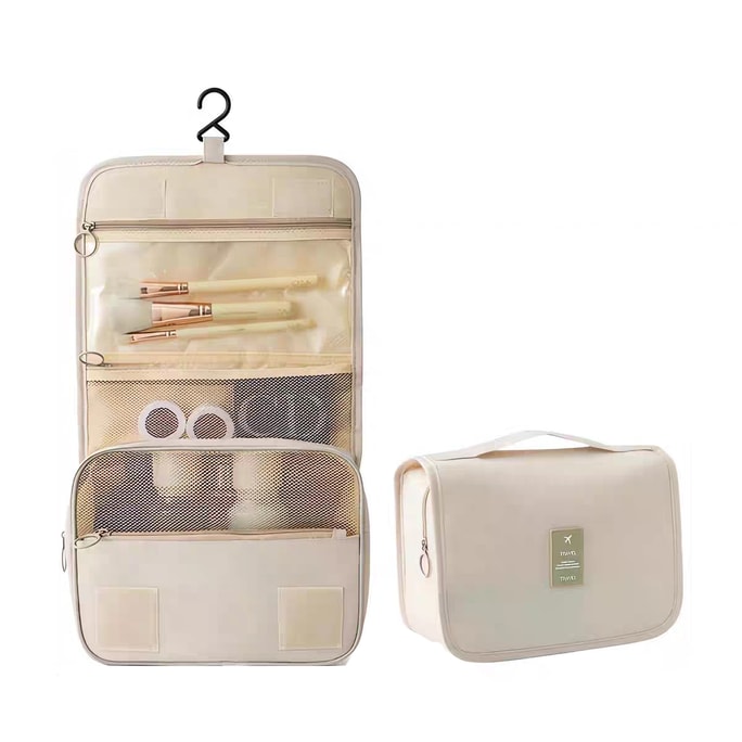 Internet celebrity large capacity hook toiletry makeup bag 1 piece multifunctional Korean style waterproof portable simp